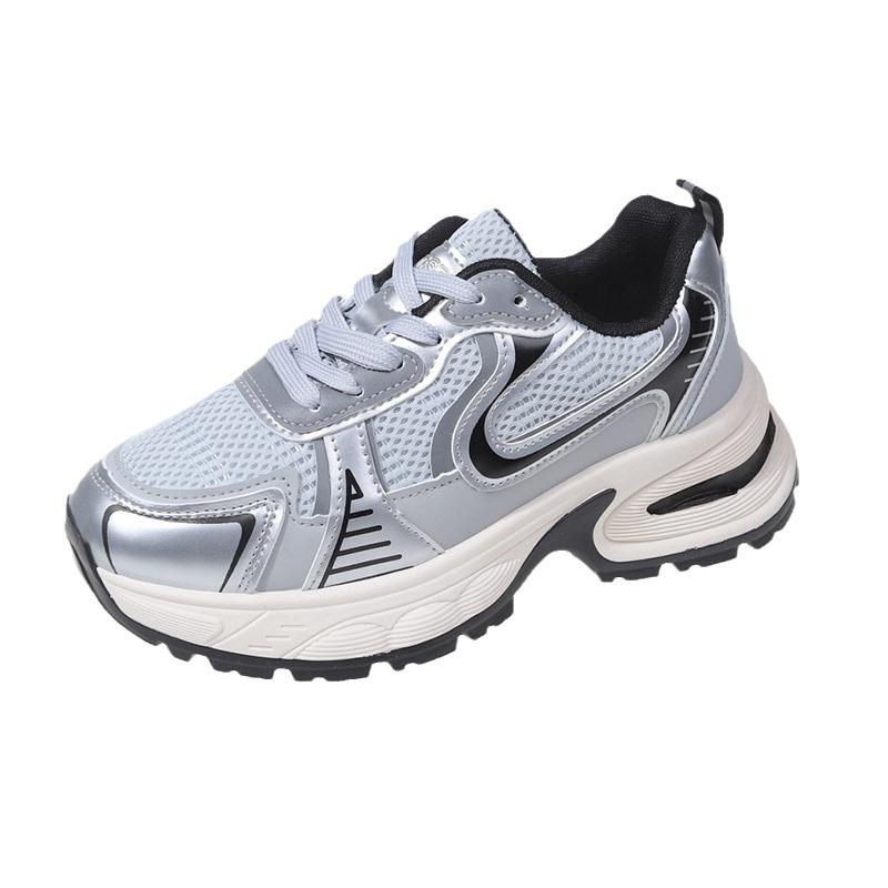 Super soft 2025 new thick-soled retro casual dad shoes versatile sports shoes popular running European station ins tide