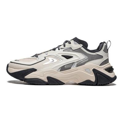Li Ning CF Su Series Comfortable Versatile Shock Absorbing Durable Low Top Lifestyle Casual Shoes Men Sneaker Gray Off-White AGLU141-1