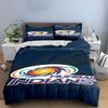 Mumbai Indians Logo Design Print Bedding Set Duvet Cover Pillowcases (1* Duvet Cover 2* Pillowcases Do Not Include Comforter)