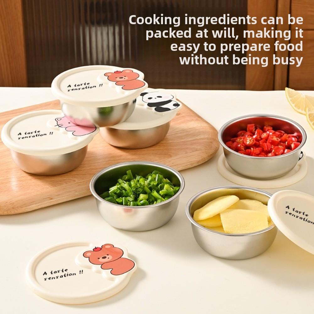 304 Stainless Steel Storage Containers Easy Clean Dipping Dish Portable Sauce Cup  Food Storage