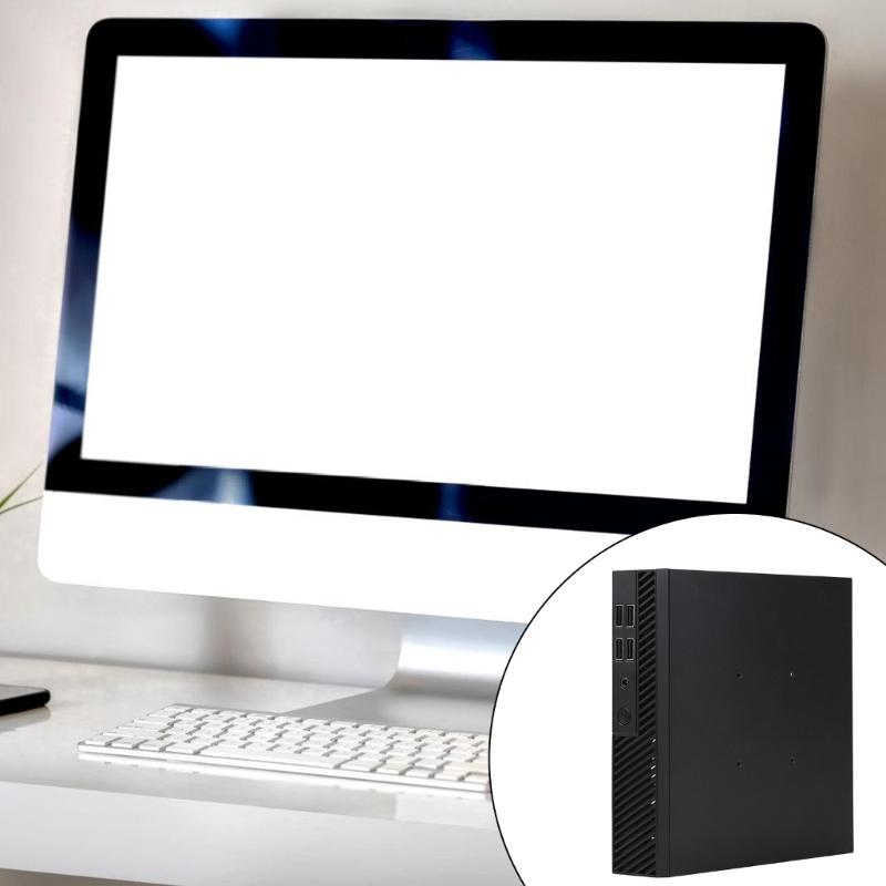 DX01 Thin Mini ITX Desktop Computer Chassis Thin Half Height Computer Chassis Portable Desktop Computer Case Chassis