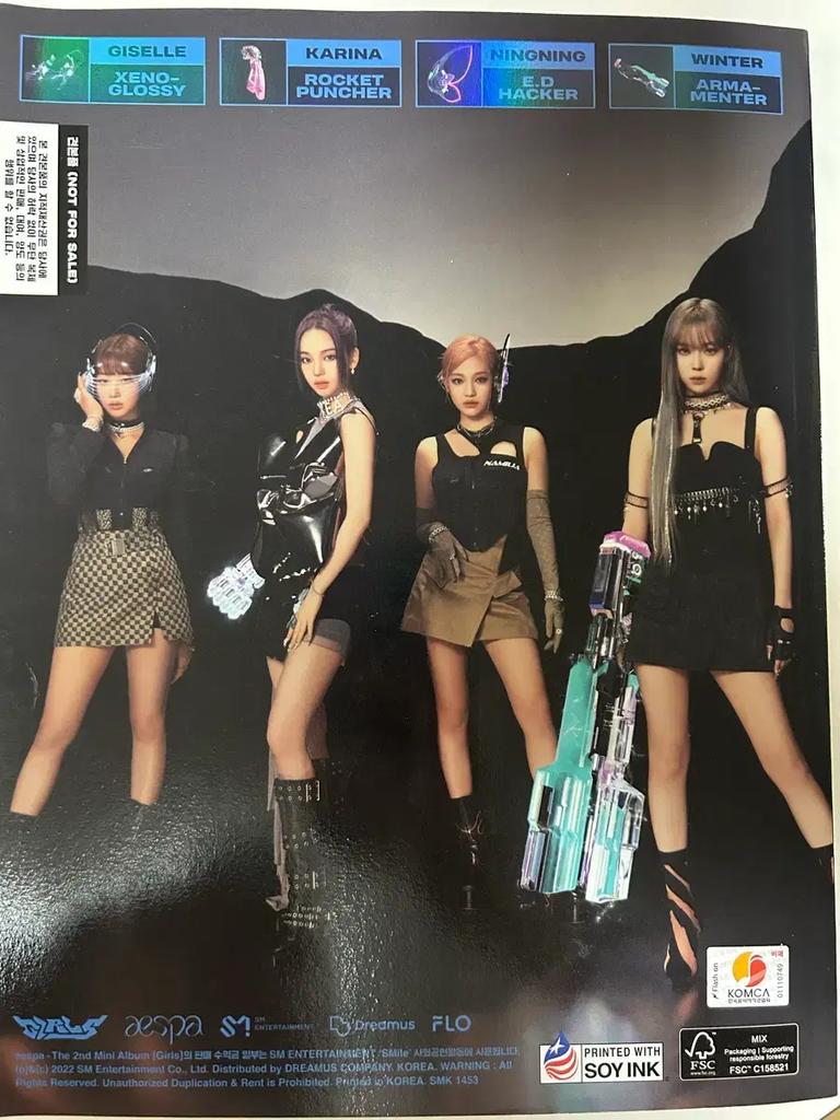 AESPA Girls Album Handwritten Used