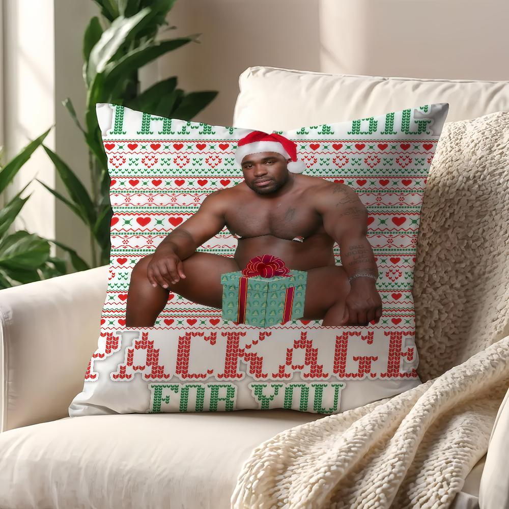 Prank gift B-Barry W-Wood Meme Prank Christmas cushion cover For Pillow Printing Sofa Decoration Home Car Room Nordic Simplicity 30cmx30cm