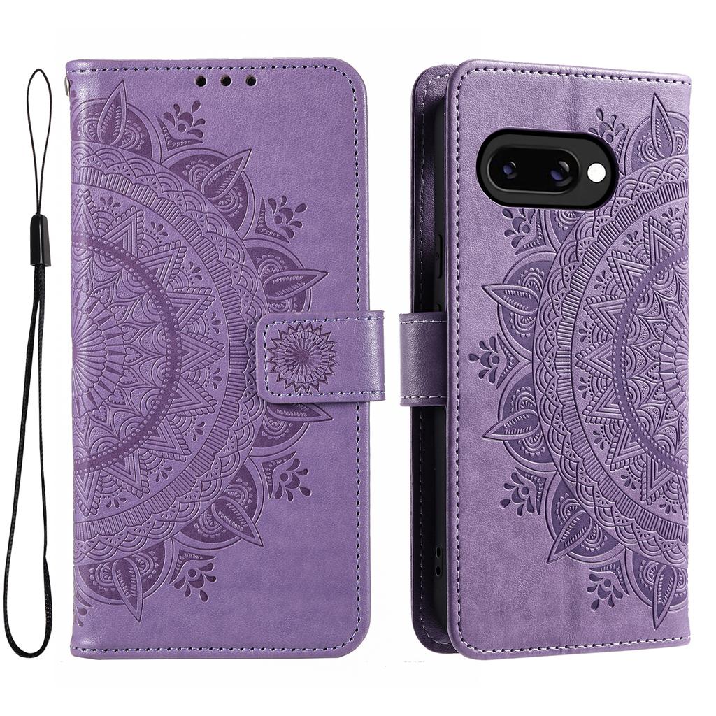 Pentru Husă Google Pixel 9a Totem Imprimat Piele PU Portofel Suport Husă Telefon