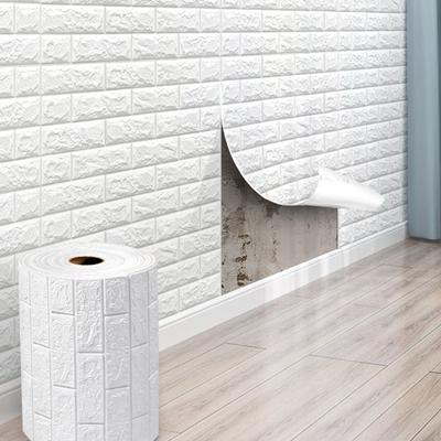 3D Tapetendekoration Selbstklebende Antike Schaumstoff-Ziegel Tapete Wohnzimmer Schlafzimmer Wasserdichter 3D Wandaufkleber
