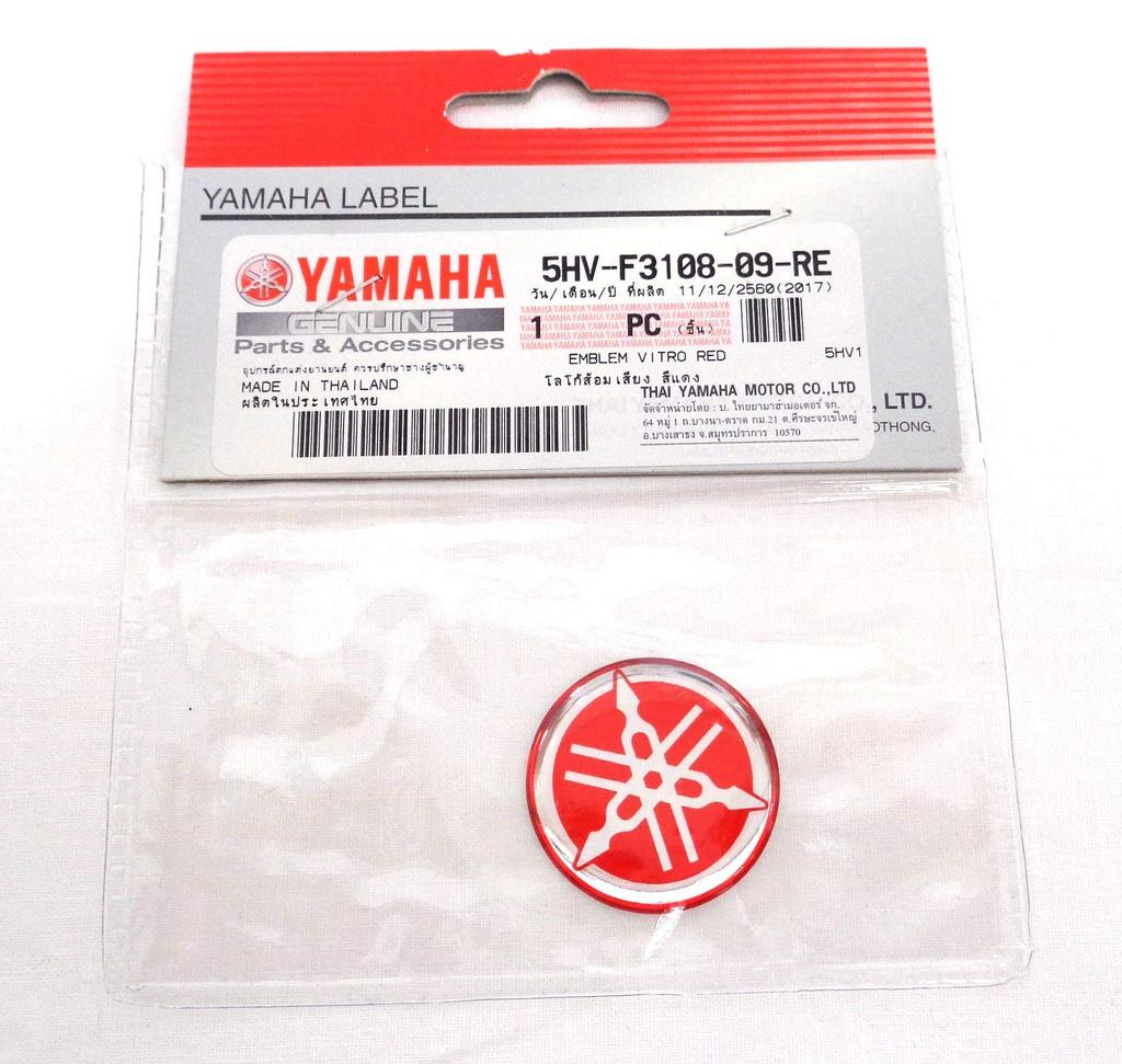 Yamaha Tuning Fork Emblem Sticker, Red, Genuine Product, 1.2 Inches (30 Mm)