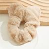 2005 Winter New Plush Fabric Scrunchie for Women, Simple Cat Ear Headband, Versatile Elastic Hair Tie