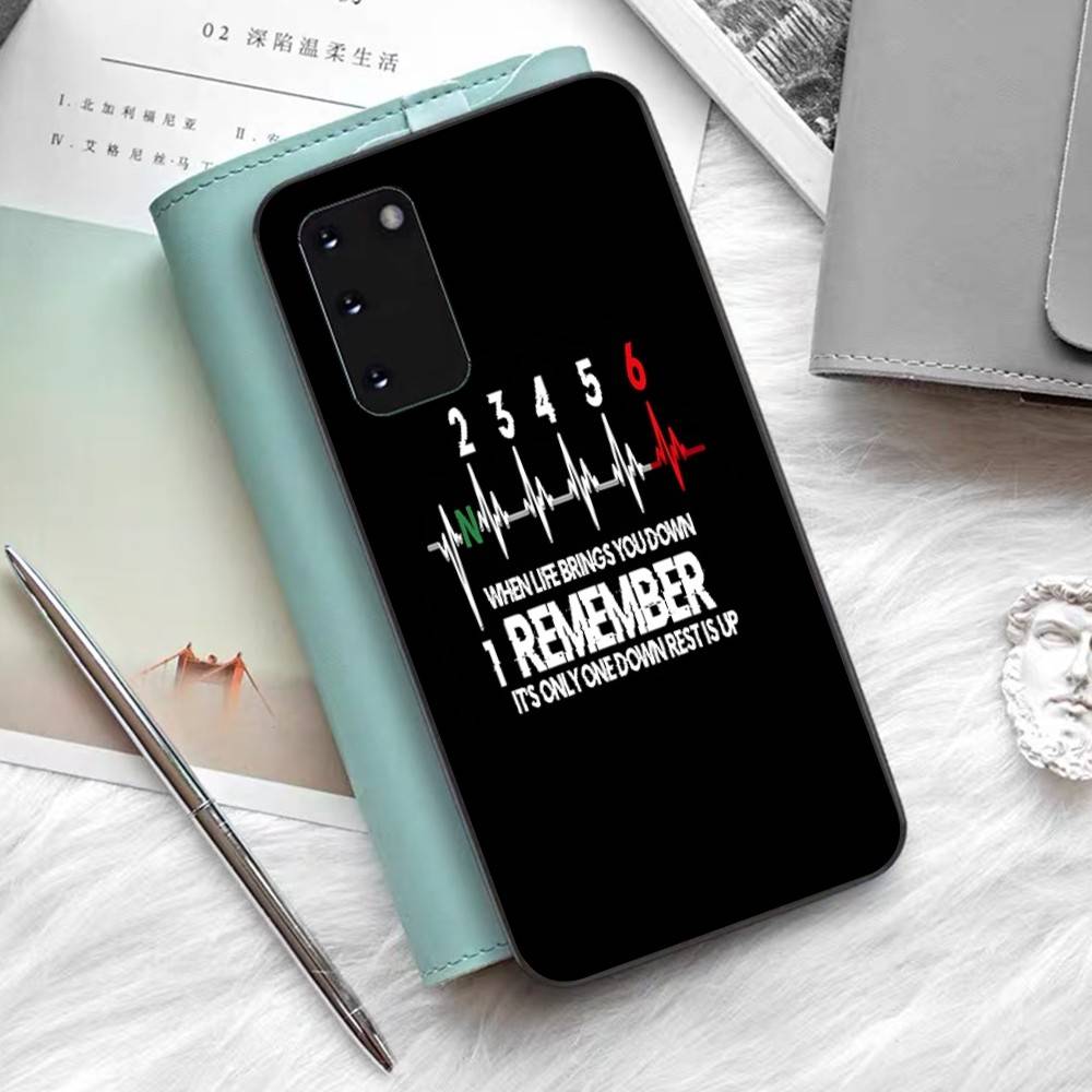 1N23456 M-Motorcycle Phone Case Silicone PC+TPU For Samsung S10 20 30 22 23 24 Plus Lite Ultra Cover