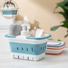 Foldable Collapsible Handled Laundry Basket Ellipse Oval Tub- Portable Washing Tub Space Saving Laundry Containers