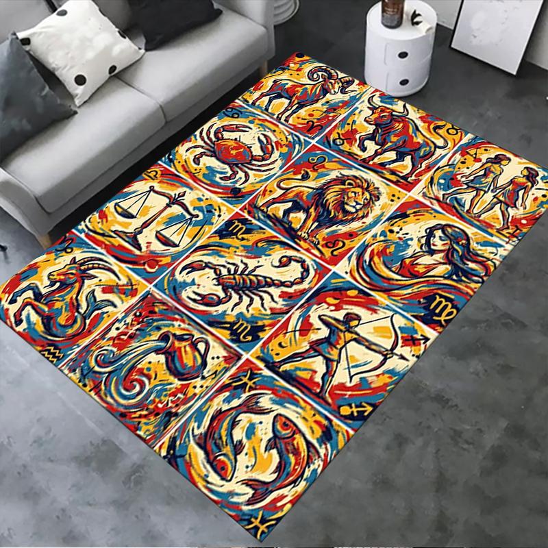 

2025 New constellations Carpet Rug for Living Room Bedroom Home Sofa Decoration,Kids play Non-slip Floor Mat148 40x60cm( 15x23in )