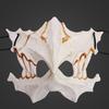 Halloween Horror Skull Mask Animal Bone Teeth Skull Horror Half Face Cover Halloween God Tengu Cosplay Costume Props Decoration