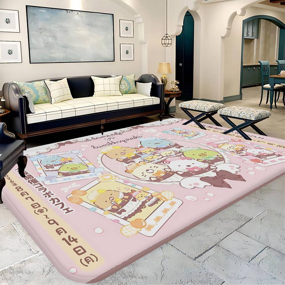 Japan S-Sumikkogurashi Cute Floor Mat INS Style Soft Bedroom Floor House Laundry Room Mat Anti-skid Household Carpets