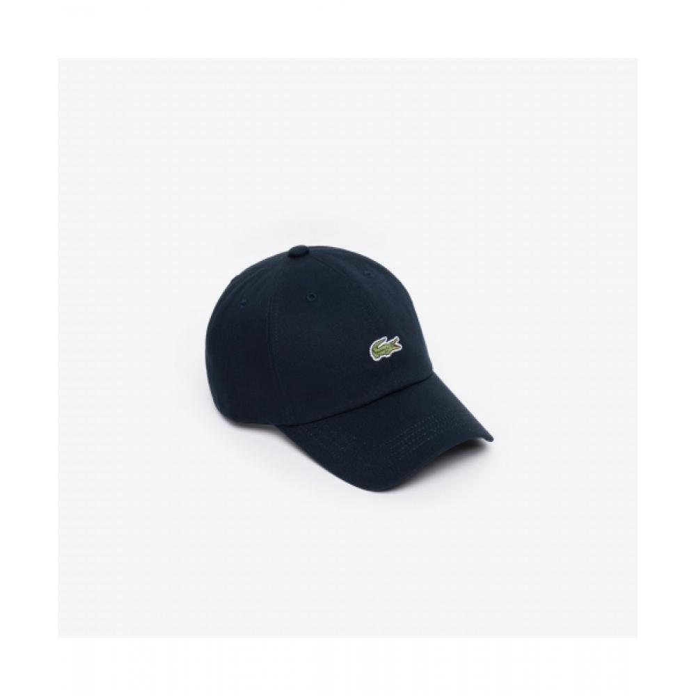

LACOSTE Базовая бейсболка из хлопкового твила [Темно-синий]