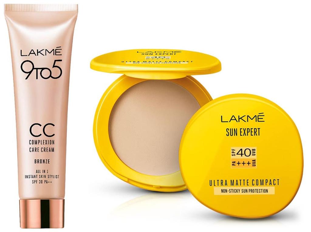 LAKMÉ Sun Expert Ultra Matte Spf 40 Pa+++ Compact, 7G And Complexion Care Face Cream for All Skin Type, Bronze, 9G