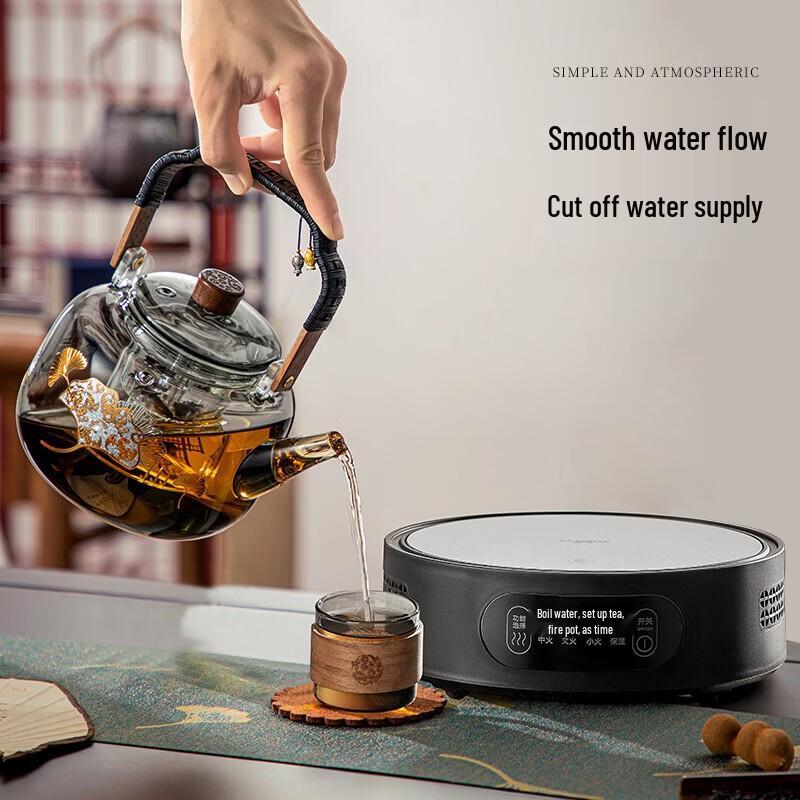YIHUTEA Glass Teapot & Tea Set with Electric Stove