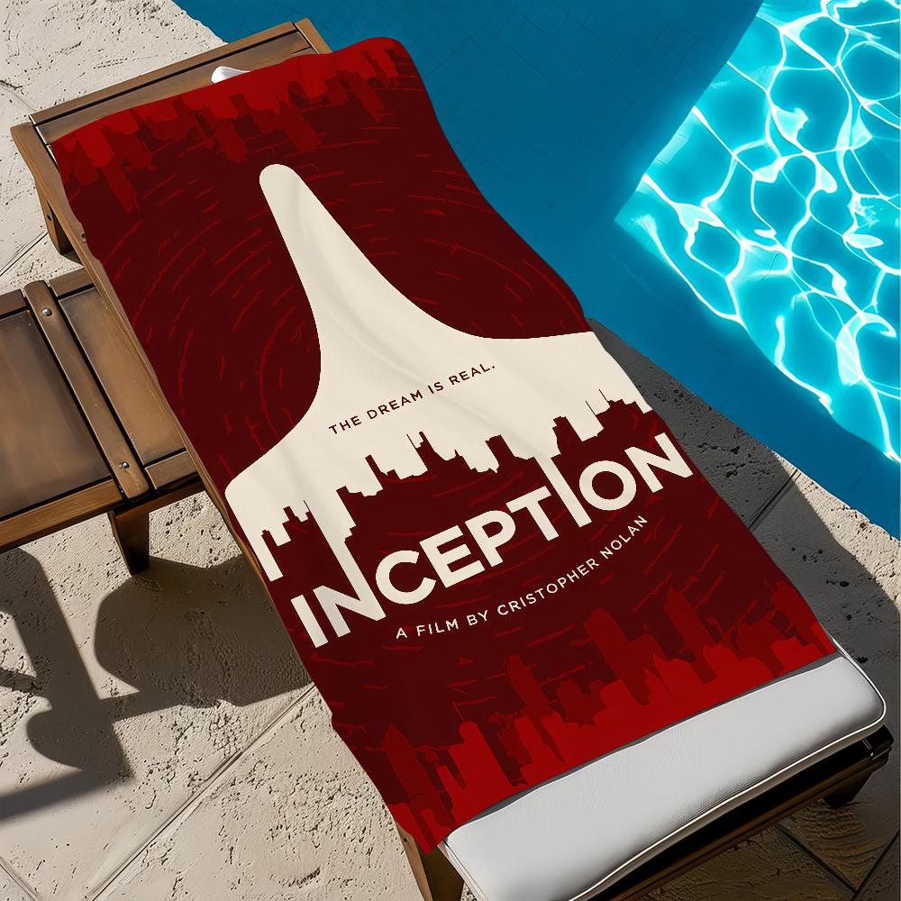 I-lnception Show Towel Large Quick-Drying Microfiber Soft Beach Towel for Travel Fitness Sauna Bathing Camping
