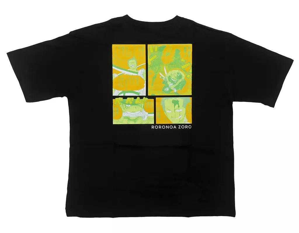 Shueisha Roronoa Zoro Big Silhouette T-T-Shirt Pocket Black 2024 Heroes L