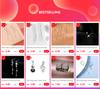 VOQ Double Star Stud Earrings for Women Romantic Tassel Ear Chain Silver Color Pierced Earring Fashion Jewelry Wholesale
