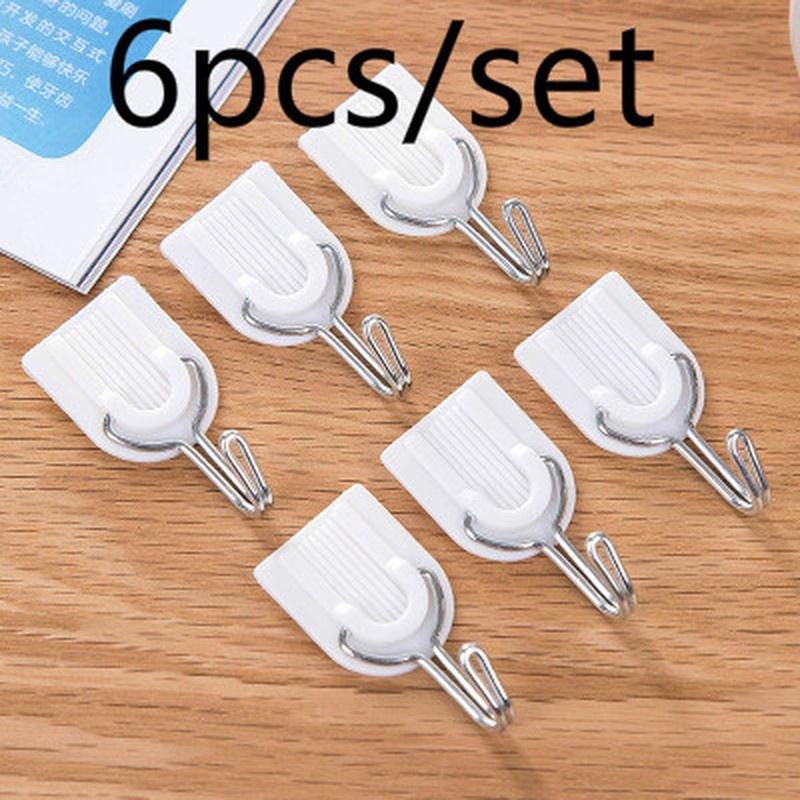 

6 шт бытовой белый сильный липкие вешалку