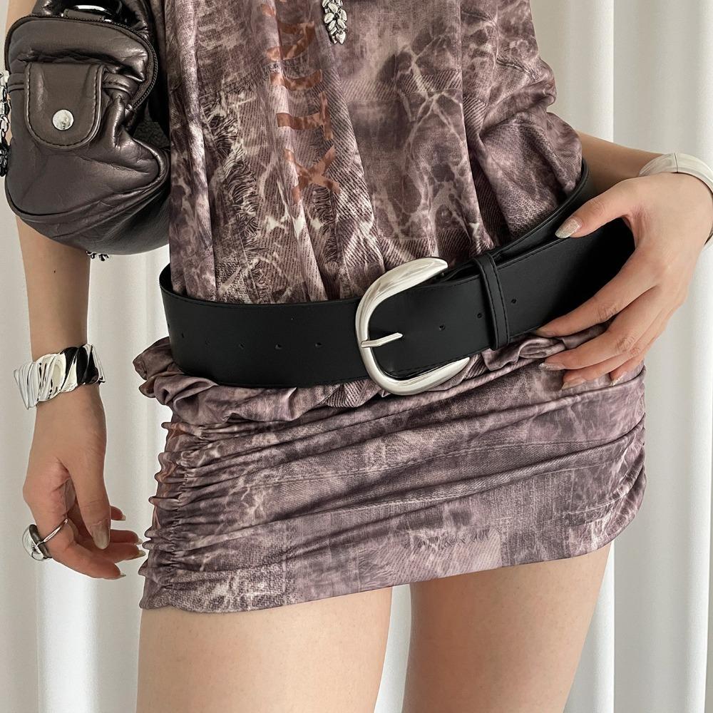 Designer Wide Waist Belt Minimalist Dress Jeans Belt Vintage Women's Belt  Daily