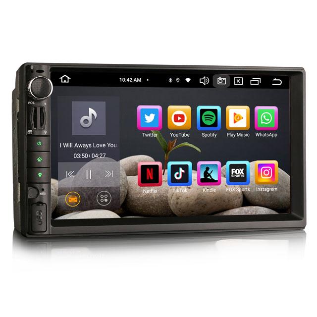 EU Stock Erisin ES8549U 7inch 2 Din Universal Car Radio IPS Android 13 CarPlay Android Auto 4G TPMS DAB DSP Car Dvd Player