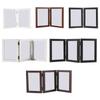 Picture Frame Hinged Folding Collage Photo Frame Multiple Wooden Desk Picture Frame with Glass Front Tabletop Decors