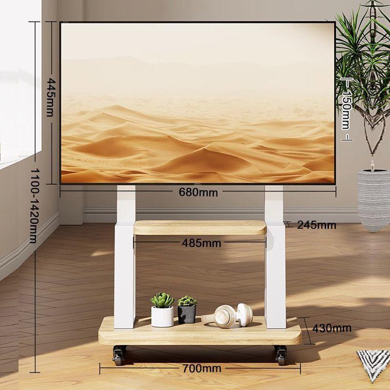 Floor-Standing TV Stand with Wheels for 55-120 Inch Screens