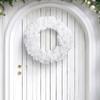 40cm/50cm Christmas Artificial Wreath Door Hanging Simulation Garlands for Inviting Holiday Christmas Setting Decors