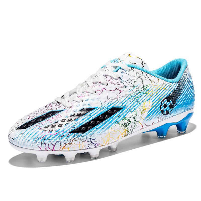 998 Football Shoes With Low Cut Leather Surface Camouflage Colorful Fashion Broken Nails Long Men Women's Training Nail Soles Sports Trendy