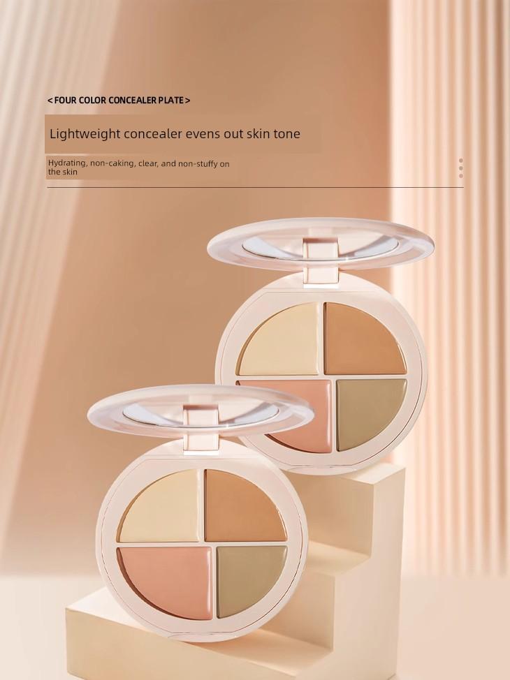 Four-Color Concealer Palette to Cover Spots, Strong Coverage for Dark Circles and Tattoos, Super Strong, Official Flagship Store Genuine Product