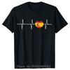 Funny Spain Heartbeat Flag T Shirts Summer Style Graphic Cotton Streetwear Oversized Tees Birthday Gifts Tshirt Unisexs Clothing