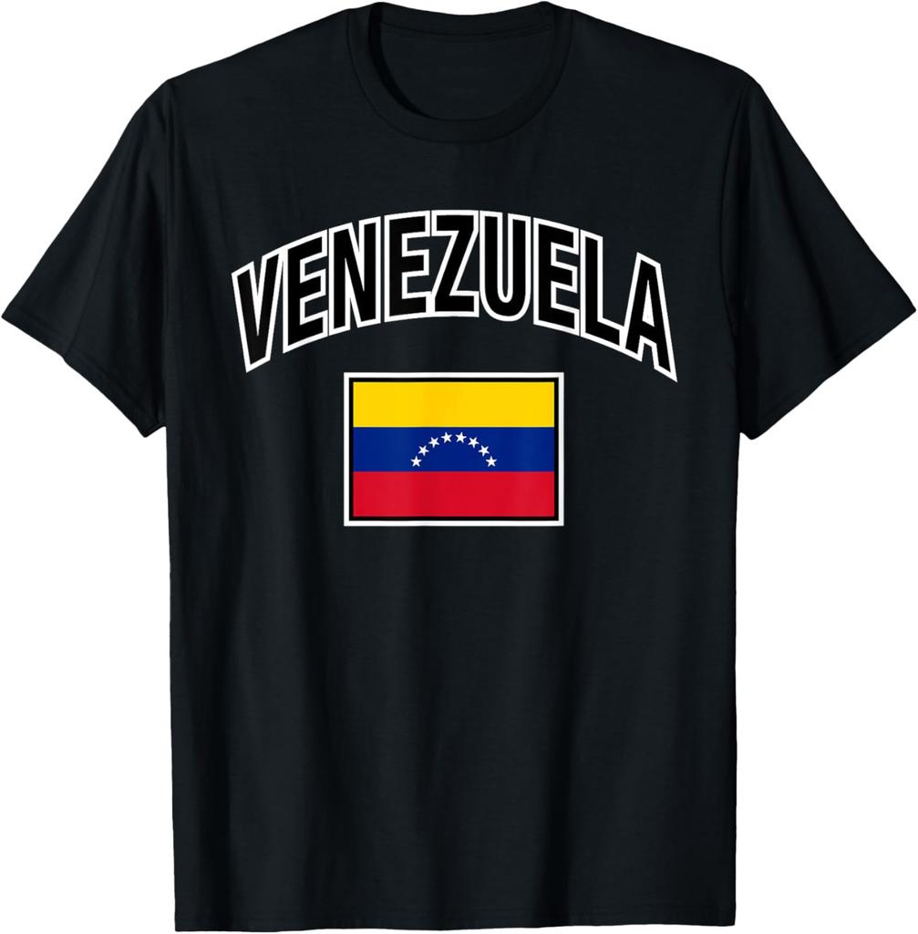 Venezuela Flag Proud Venezuelan TShirt Woman Man Vintage Fashion Casual High Quality Cotton Printed Tshirt Outdoors Aesthetic