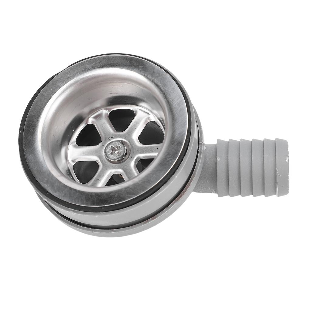 2.76in Marine Sink Drain Double Layer Filter 2.05 2 .56in Installation Aperture RV Right Angle Kitchen Sink Drain