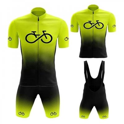 Set Maglia e Pantaloncini da Ciclismo da Uomo Asciugatura Rapida Traspirante Abbigliamento per Mountain Bike e Bici da Strada Abbigliamento Sportivo Estivo