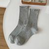 Mid-calf Socks for Women In Autumn and Winter, Rolled-up Socks for Women, Versatile and Loose-fitting Postpartum Socks