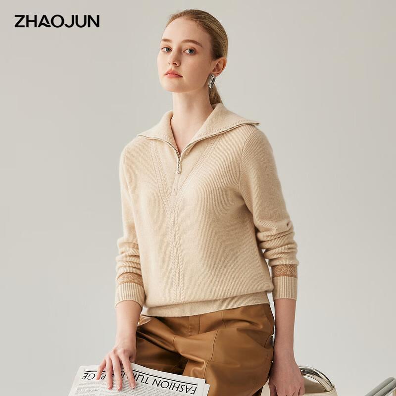 

Zhaojun Women s 100% Cashmere Cable Knit Pullover XL