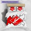 Spartak Moscow Pattern Printed 3PCS Bedding Set Soft Skin-Friendly Washable Duvet Cover & Pillowcases Set All Season Bedroom