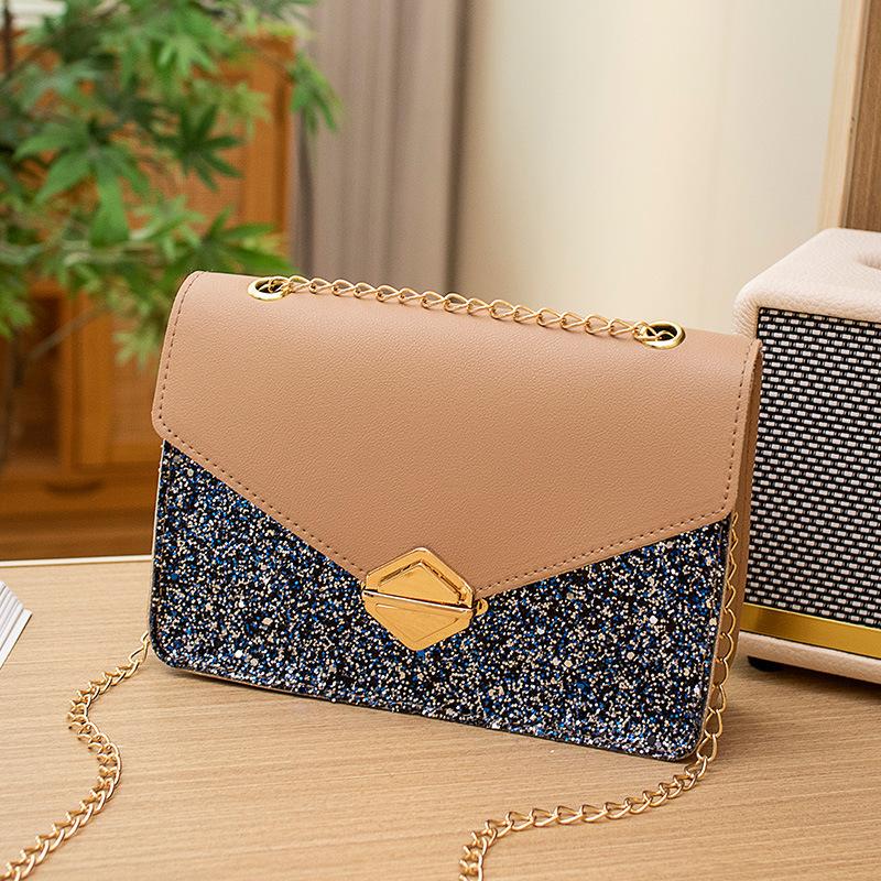 

Маленькая сумка на одно плечо, кроссбоди, маленькая квадратная сумка, новая простая цепочка, женская сумка хаки