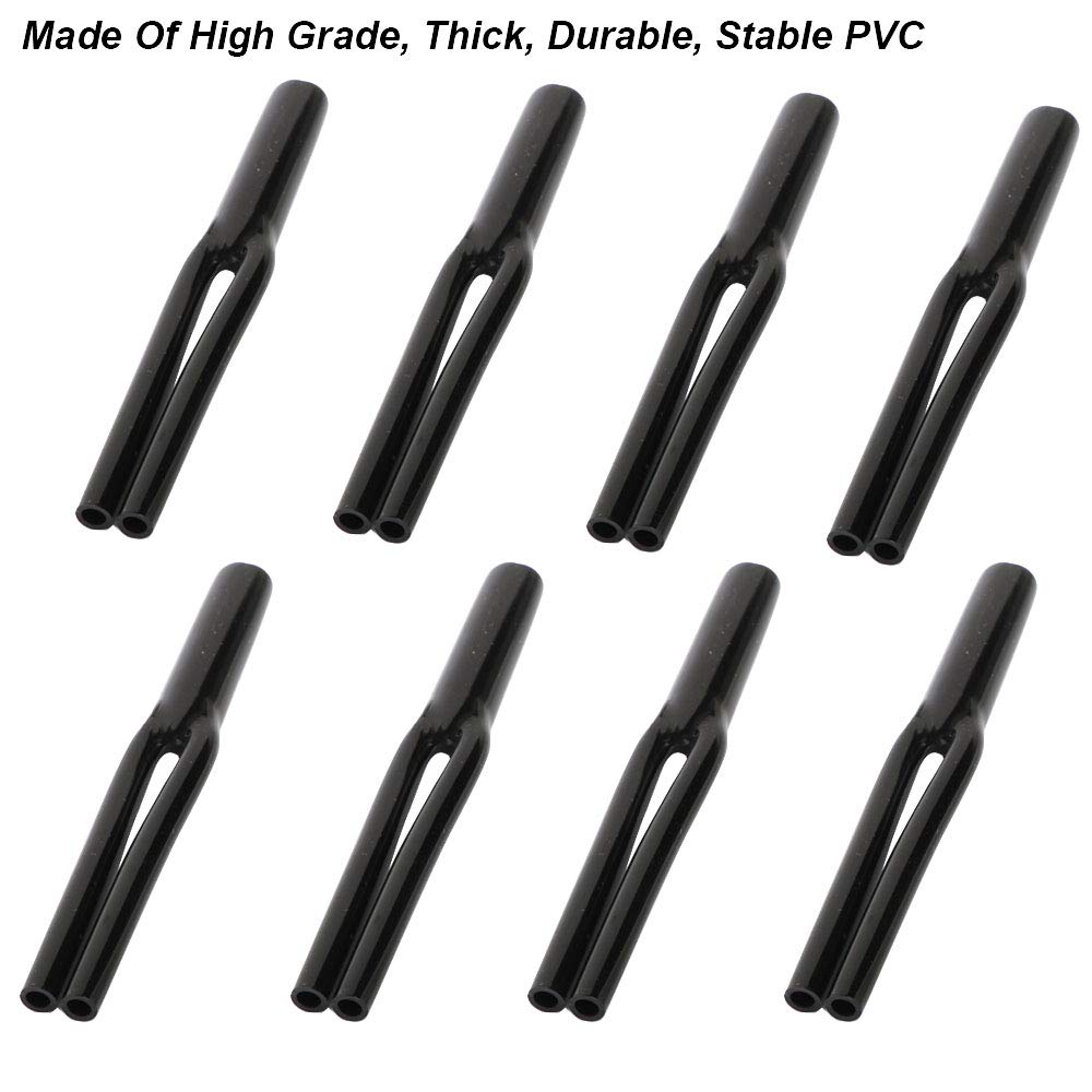 Cable Pants,Speaker Wire Pants, Speaker Pants (12mm- 2X 5.5mm, 8-Pack, Black) Dressing Up Or Protecting Your Cable Wires