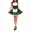 Women's Oktoberfest Maid Dress Costume Traditional Style Mini Dress with Off Shoulder Top Corset Detail and Flared Skirt for Festival