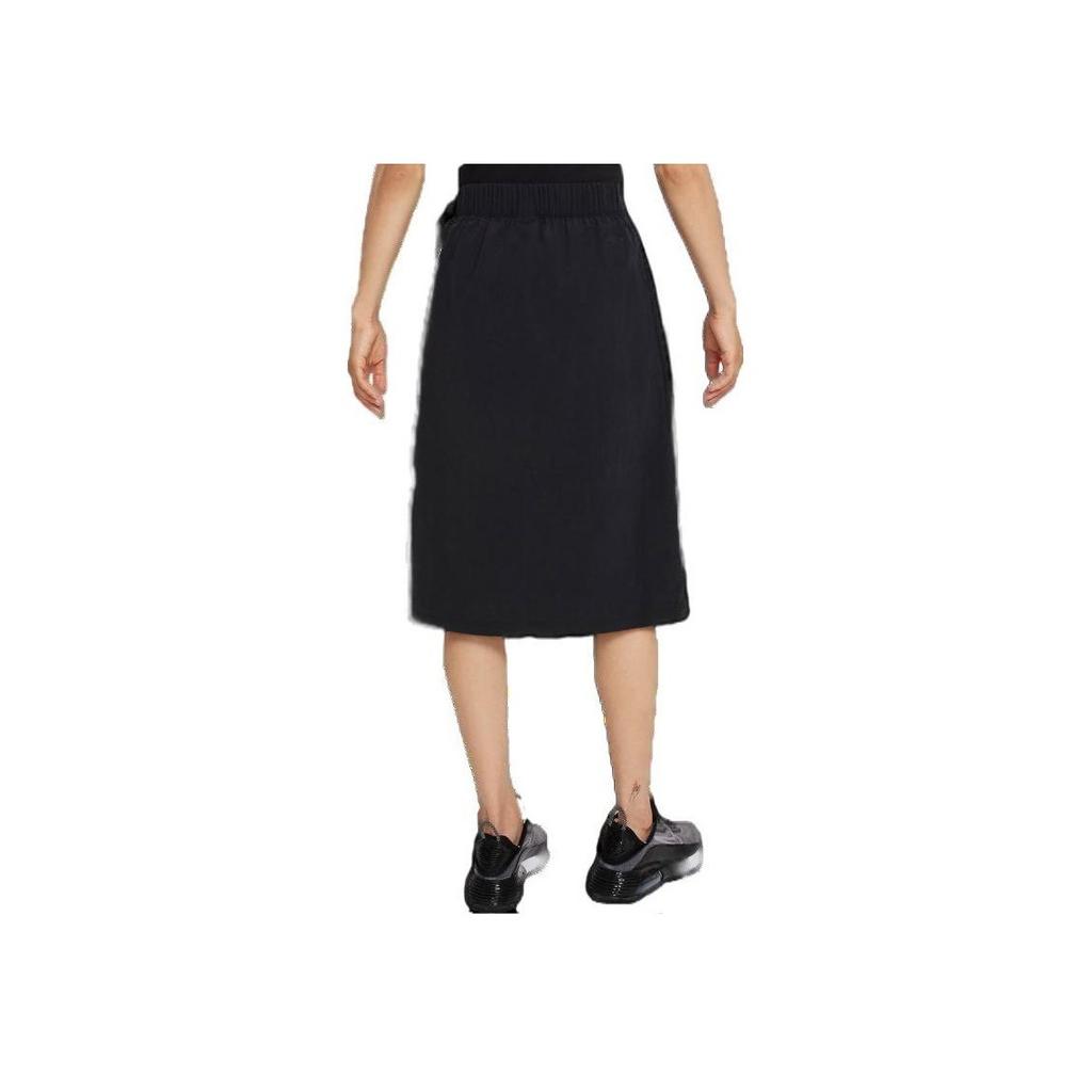 Nike Sportswear Tech Pack Sports Breathable A-Line Casual Maxi Skirt Women Bottoms Black DD4619-010