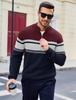 MAGCOMSEN Winter Knit Golf Long High Solid Business Long Zippered Size M Men's Sweater, Sweater, Sleeve, Neck, Color, Sweater, Sleeves, Warm, Inner,