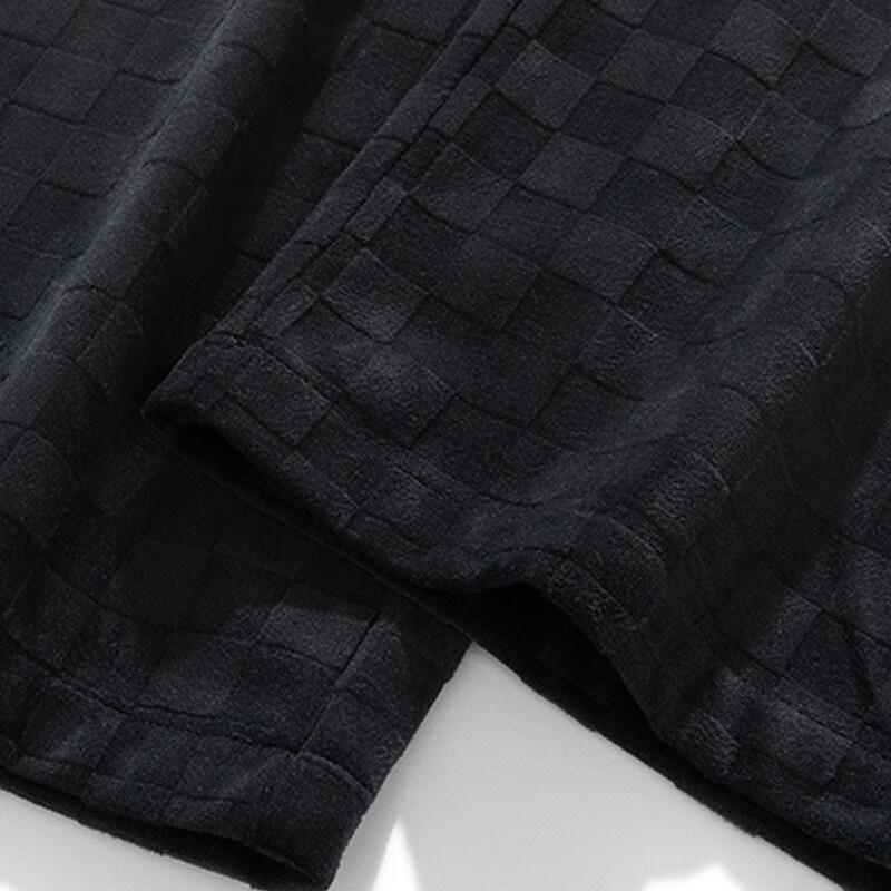 NASA MARVEL Men's Checkered Loose Wide-Leg Straight Casual Pants