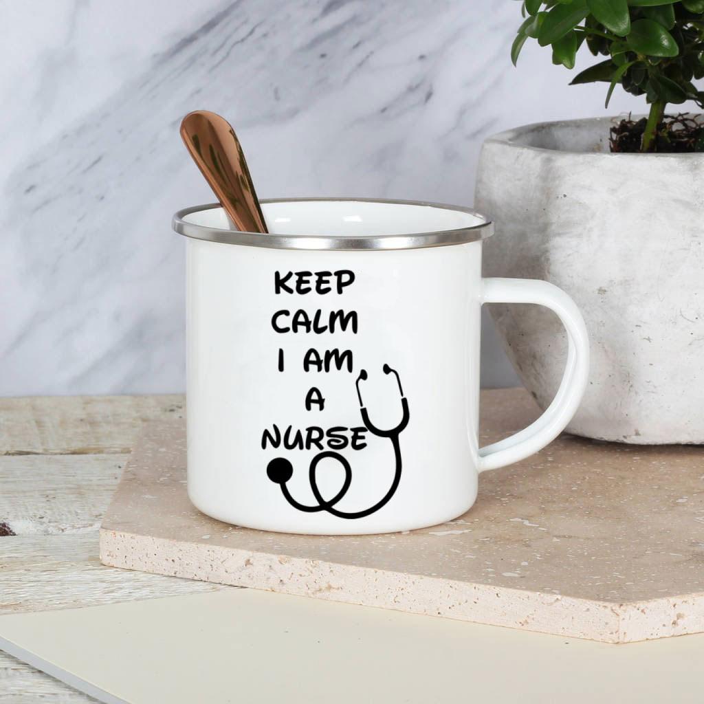 Best Nurse Ever Enamel Mug Cups With Handle It A Beautiful Day To Save Lives Nurse Aunt Birthday Perfect Gifts for Nurses Day