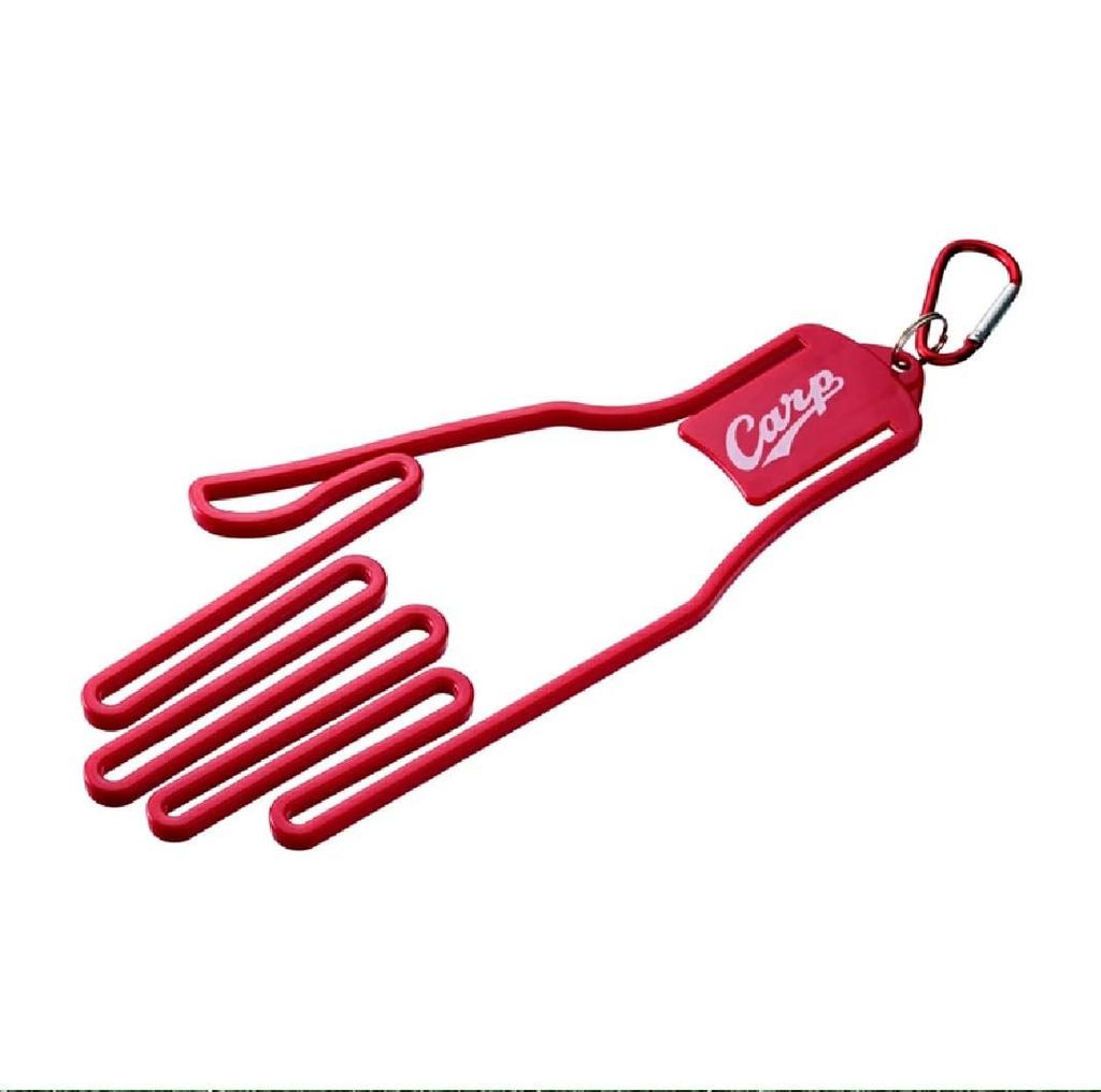 HOKUSHIN TRADING Hiroshima Toyo Carp Golf Glove Shaper OGS0005 Plastic Glove Hanger Dryer with Carabiner