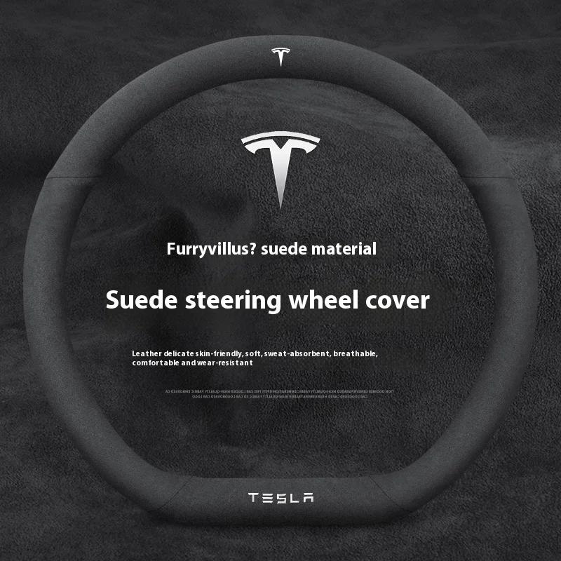 Coprivolante Ventilato Antiscivolo Protettivo in Camoscio per Auto per Tesla Roadster Modello 3 Modello Y Modello S Modello X Accessori