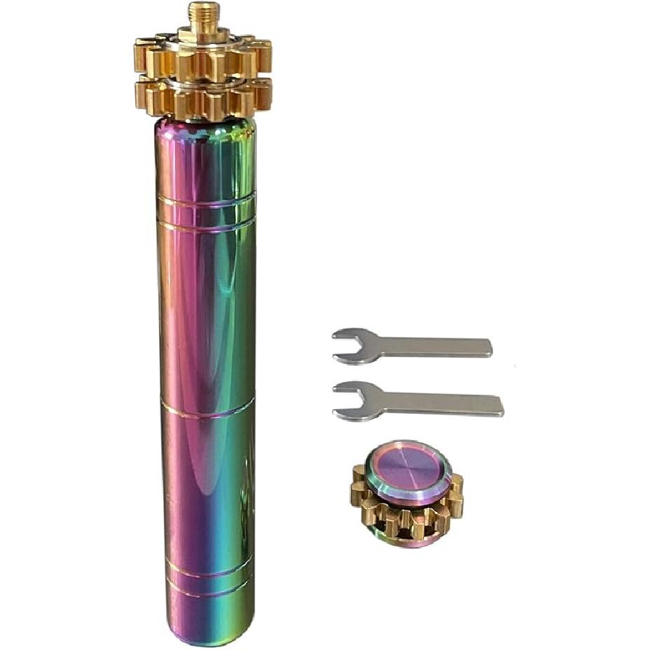 Pure Brass Fidget Spinner Gears Linkage Fidget Gyro Toy Metal DIY Hand Spinner Spins Long Time EDC Focus Meditation Break Bad Habits ADHD with