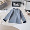 Girls' Korean Style Three-Piece Outfit: Fashionable Vest, Base Shirt & Long Pants for Autumn & Spring (AQB005)