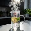 KITCHEN MEASURING JUG 500 ml HEAT-RESISTANT WITH MEASURING GRADUATION GLASS