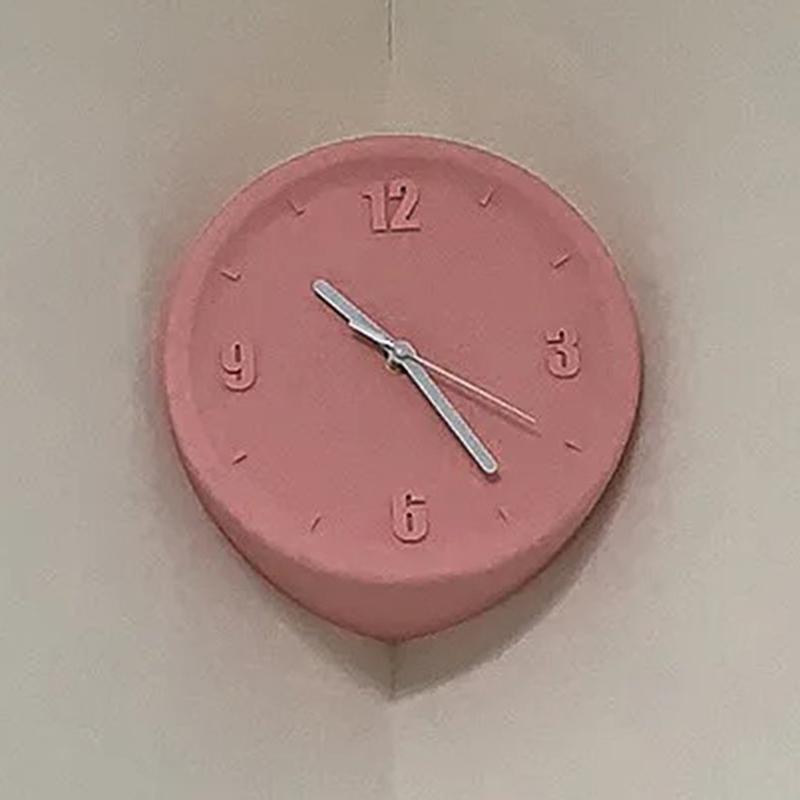 Concave Angle Wall Clock Luxury Interior Silent Mechanism Wall Clocks 3D Printing DIY Elegant Clock with Scale Unique Modern Living Room Clocks